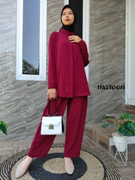 KV.GROSIR Setcel Polos Crinkle Airflow | Setcel Viona Polos | Setcel Crinkle Premium | Setelan Bluse