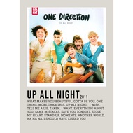 【READY STOCK】Aesthetic Poster Wall Up All Night album by One Direction famous boy band