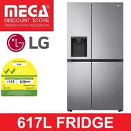 LG GS-L6172PZ 617L SIDE-BY-SIDE FRIDGE (2 TICKS) (NON-PLUMBING) WITH FREE $100 VOUCHER BY LG