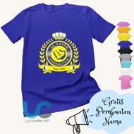 AlNassr Club Kids T-Shirt | Alnassr Club Children's Clothes | Screen Printed Children's T-shirts | L