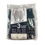 GIORDANO - 男裝 三條裝平腳內褲 (印花) (M碼)