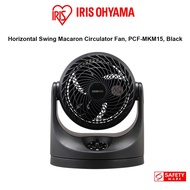 Iris Ohyama Compact 6" Circulator Macaron Horizontal Swing type, PCF-MKM15 Black