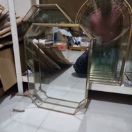 Octagonal dowry frame with mirror base size 45x45x6cm