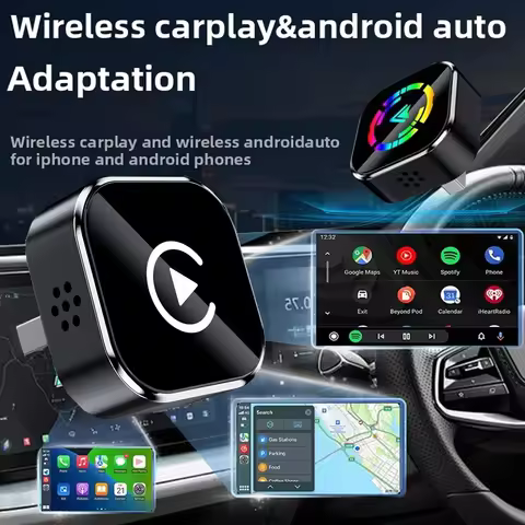 New wireless carplay android auto adapter Universal CarPlay Box 2in1 type c android auto carplay app