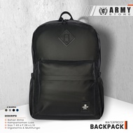 Waterproof backpack WP 007 Black Premium Black School backpack