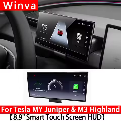 For Tesla Model 3 Highland&Y Juniper 8.9'' Smart Dahsboard Wireless Carplay Screen Support Carplay A