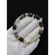 波斯湾蓝纹玛瑙手链 Botswana Agete Bracelet 8.5mm