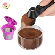 Coffee Scoop And Funnel, Reusable K Cup Refill Tool, Tablespoon Measuring Spoon, Ground Coffee Scoop