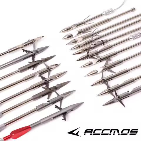 6pcs Stainless Steel Deep-water Shot Fish Darts Slingshot Fish Catapult Fish Slingshot Arrow Head Ca