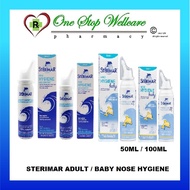 STERIMAR ADULT NASAL HYGIENE / STERIMAR BABY NASAL SPRAY (50ML / 100ML)