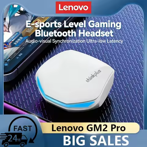 Lenovo GM2 Pro TWS Wireless HIFI Stereo Headset Low Latency Headphones Gaming Music Dual Mode Earbud