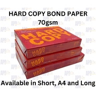 HARD COPY BOND PAPER- SHORT A4 LONG - 20'S A4 Paper Bond Paper