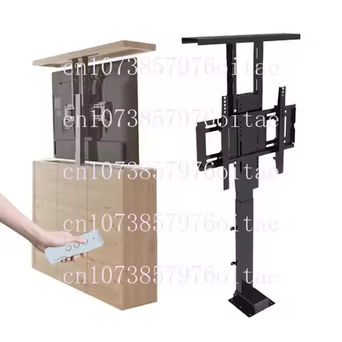 32-70 Inch Electric TV Cabinet Lifter TV Lift Stand with Automatic Height Adjustment Lcd Monitor Lif