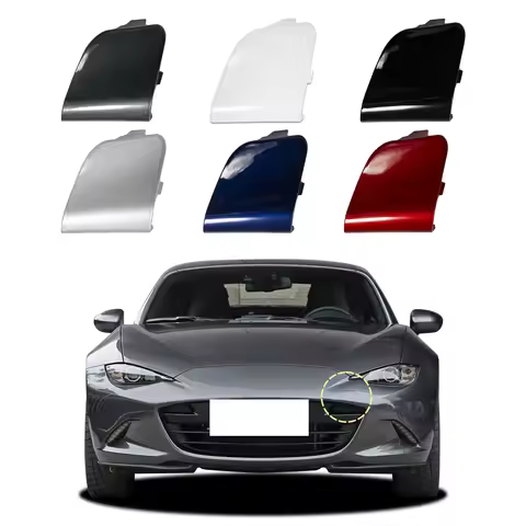 Front Bumper Tow Hook Cap Towing Eye Cover For Mazda MX-5 Miata MX5 2016-2023 N24350A11 N243-50-A11 
