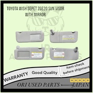 Toyota Wish Sepet ZGE20 Sun Visor With Mirror ( Grey / Cream ) / Sunvisor
