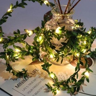LED DIY Green Leaf Vines String Lights
