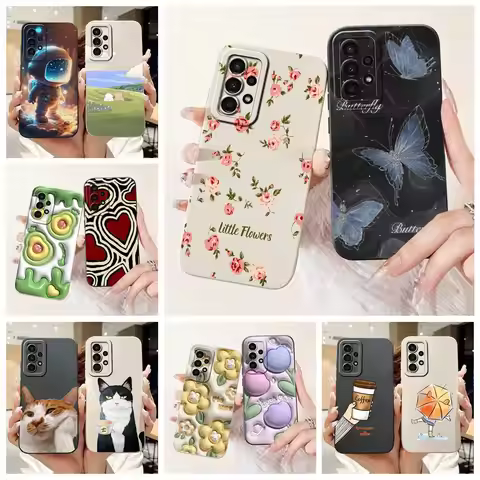 For Samsung Galaxy A32 4G Case SM-A325F Stylish Candy Painted Cover Soft TPU Phone Case For Samsung 