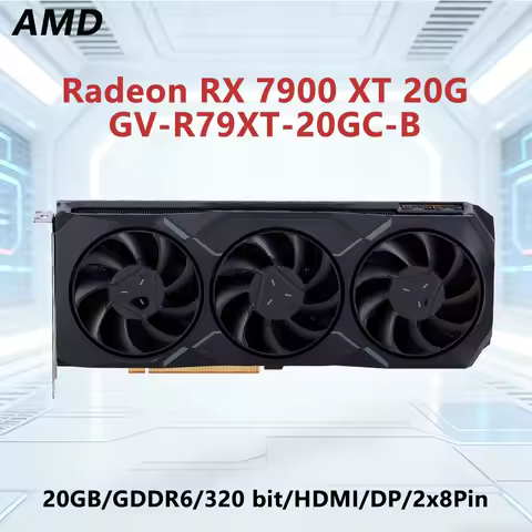 GIGABYTE AMD RX 7900 XT GPU GV R79XT 20GC B 20GB GDDR6 320-bit game graphics card PCI-E4.0 HDMI DP U