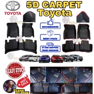 Toyota 5D Carpet Floor Mat Vios 2008 Vios 2014 Vios 2019  Yaris
