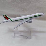 Alitalia B777-300 Diecast Model Airplane 6” w/ Stand | Aircraft Toy Gift