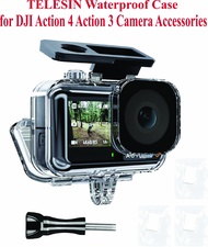 เคสกันน้ำ TELESIN สำหรับกล้อง DJI Action 4 Action 3
