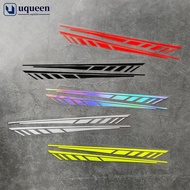 UQUEEN 2Pcs Stripe Motorcycle Body Decal Waistline Side Skirt Graphics for E-bike Fit Removable Stic