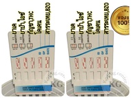 ที่ตรวจสารเสพ 5 สาร ( ยาเค ยาบ้า โคเคน กัญชา thc bzo ) rapid test ที่ตรวจฉี่ม่วง ที่ตรวจยาเสพติด (แพ็ค 2 ชุด)