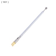 YKY 1Pc 37cm 5 Section Telescopic Stainless Steel AM FM Radio Universal Antenna