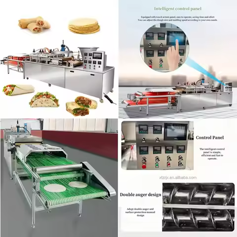 Stabake Automatic Electric Flour Corn Tortilla Press Roti Bread Machine for Khakhra Chapati Manufact