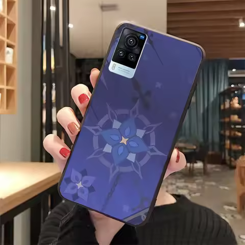Genshin Impact Namecard Phone Case for VIVO Y53S Y33S Y22S Y11S Y31 Y21 Y70 Y20 Y21S Y72 Y35 Y51 Y01