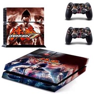 全新 Tekken 鐵拳 7 PS4 Playstation 4保護貼 有趣貼紙 包主機底面+2個手掣) GYTM0923