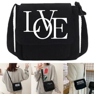 Crossbody Bag for Teenage Student Tide Brand Messenger Bags Japanese Style Text Print Series Waterproof Minimalist