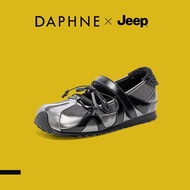 Daphne x Jeep Autumn Mary Janes - Women's Casual Ballet Shoe with Velcro Closure