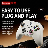 Lenovo S02 Gamepad Wireless Bluetooth 2.4G Three-Mode Connection Vibration Customization Range Hall 