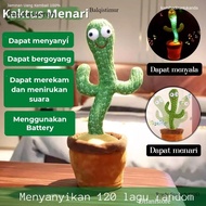 BALQIS TALKING CACTUS TOY CAN RECORD SOUND CACTUS DOLL SHAKE DANCING CACTUS TOY TALKING COOL