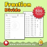IGCSE Mathematics: Fraction Division 1500 Questions + Answers | IGCSE Maths | Maths for kids (PDF)