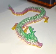 3D Printed Crystal Colorful Dragon Boy Desktop Ornaments Glow in the Dark Creative Toys Children Gif