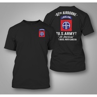 Army 82nd Airborne Division Fort Bragg-  Custom Men's Back and front T-Shirt Tee 5WBS