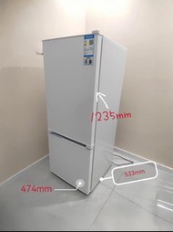白色雪櫃 家用大容量雪櫃152L  冷藏冷凍冰箱 雙門refrigerator
