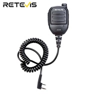 Retevis HK008 Shoulder Speaker Mic Kenwood 2Pin Volume Adjustable Two Way Radios Mic Compatible RT68