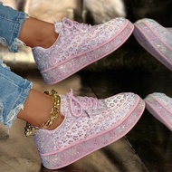 Brand Women Luxury Sneakers Fashion Comfort Women Shoes Plus Size Rhinestones Women Designer Causal 