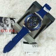 Jam Tangan Guess Legacy Blue Silver Men's Watch (W1049G1) Blue Original 100%