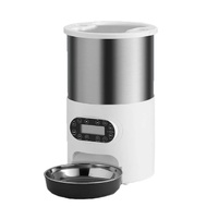 3L/4.5L Automatic Cats Dispenser Smart Cat Dog Food Feeder Single/Dual Stainless Steel Bowls Pets Ti