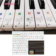 Lohobby Piano Keyboard Stickers Piano Practice Learning Removable Keyboard Letters Piano