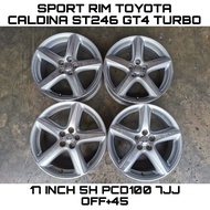 Sport / Alloy Rim Toyota Caldina Wish Prius Altis 17 Inch 5H PCD100 7JJ Off+45 Sport Rim / Rim Tyre