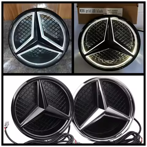 Mercedes benz Amg W205 W212 W213 W204 ML W166 CLA C117 A W176 W177 C W204 E GLK X204 GlaWith LED Gri