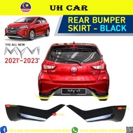 Perodua Myvi G3 2023 Rear Skirt Gear Up New Facelift Bumper BodyKit Bodypart Skirting Piano Black