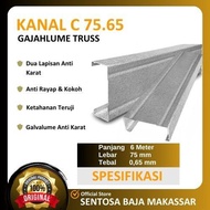 Kanal C Baja Ringan 75/65 AZ.100 - Gajahlume Truss / C Truss Toleransi