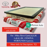 Toyota enjin air filter 2.4 2.8 hilux revo gun125 / gun126 / fortuner gun155/innova tgn140 engine ai