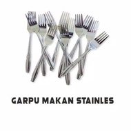 Garpu makan 1Lusin (12pcs) stainless